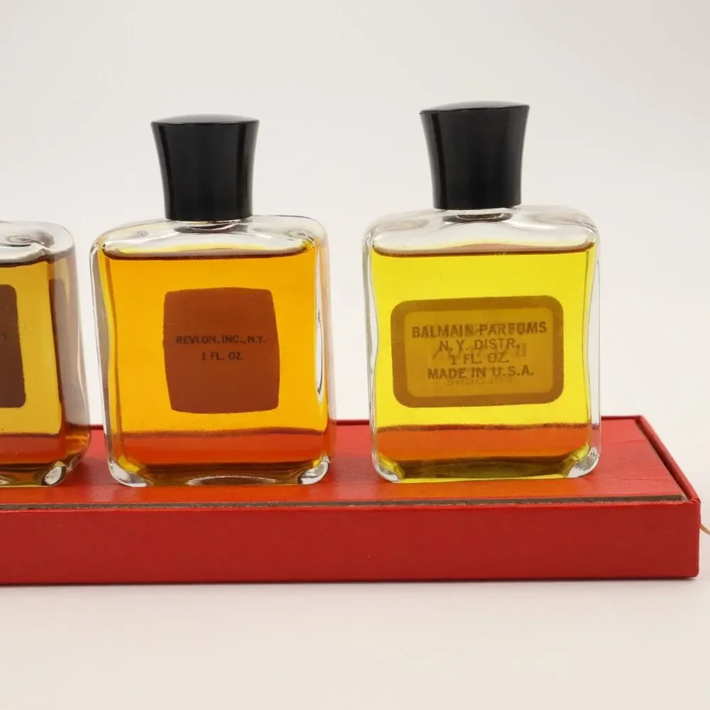 Vintage Men's Fragrance Collection 3 1oz Bottles Monsieur Balmain-PUB-That Man